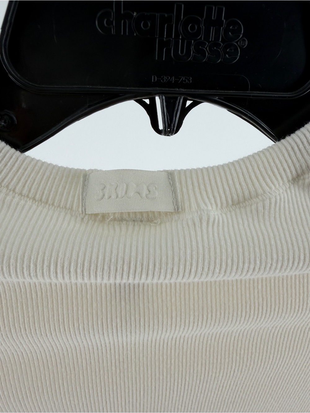 Skims Cotton Rib T Shirt - Picture 9 of 11